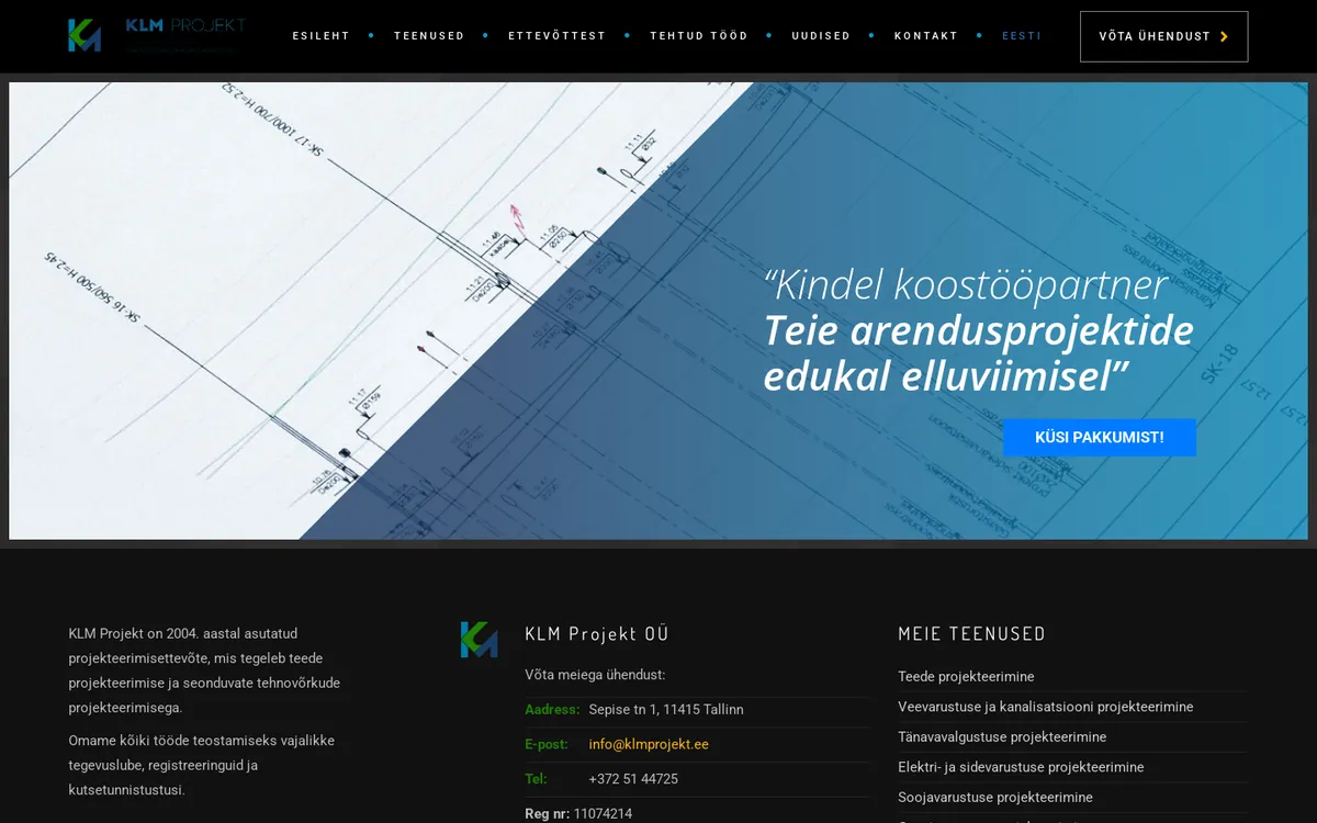 klmprojekt.ee koduleht