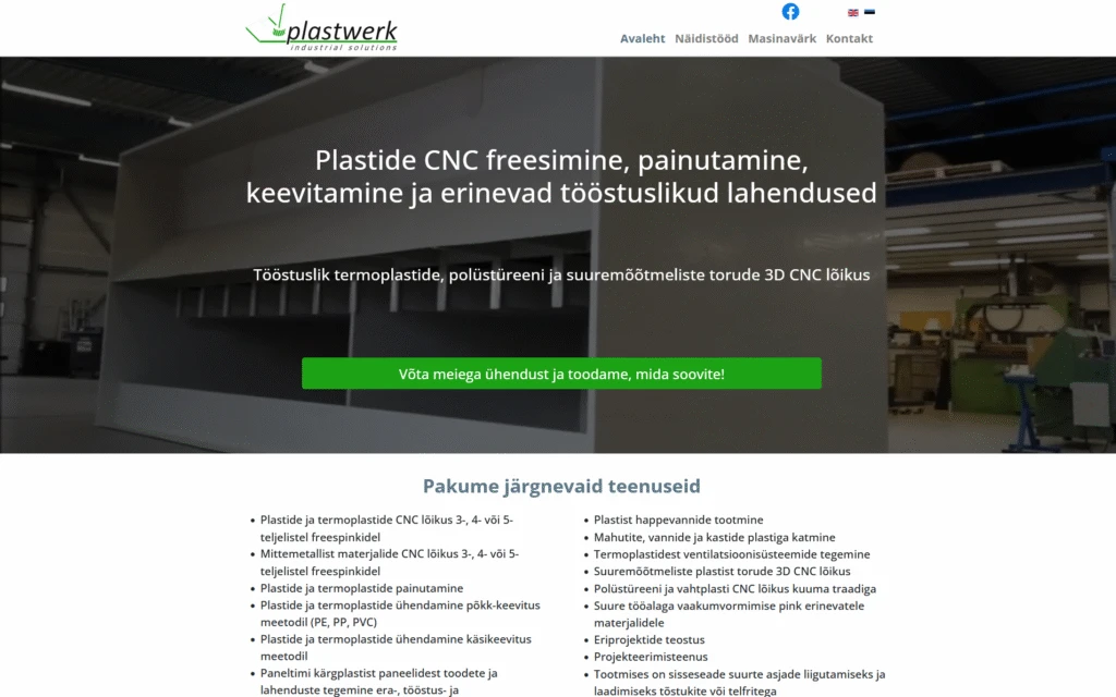 Veebilehe sisu ekraanipilt